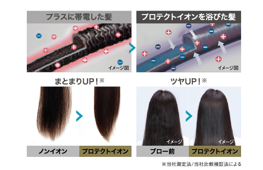 プロフェッショナル プロテクトイオン ヘアドライヤー｜NIB500B-W