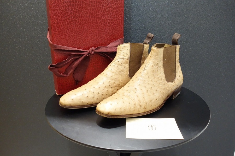 le yucca's オーストリッチレザー モカシン ピンク