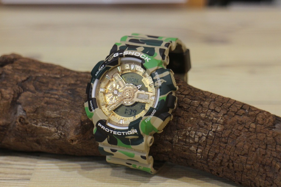 A BATHING APE×G-SHOCK/アベイシングエイプ×ジーショック】よりリスト