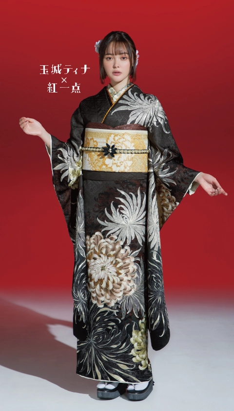 九重 × 中村里砂の振袖-ベージュ|成人記念の新作振袖ご紹介 RN-583