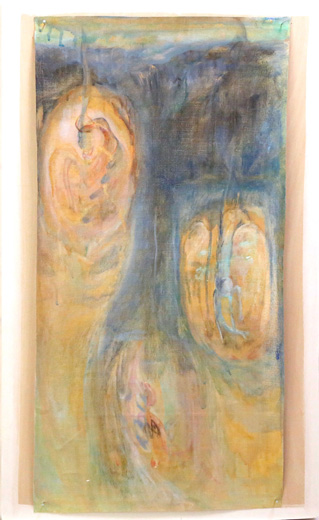 青、赤、緑の丸と小さな丸たち|田中敦子Atsuko Tanaka