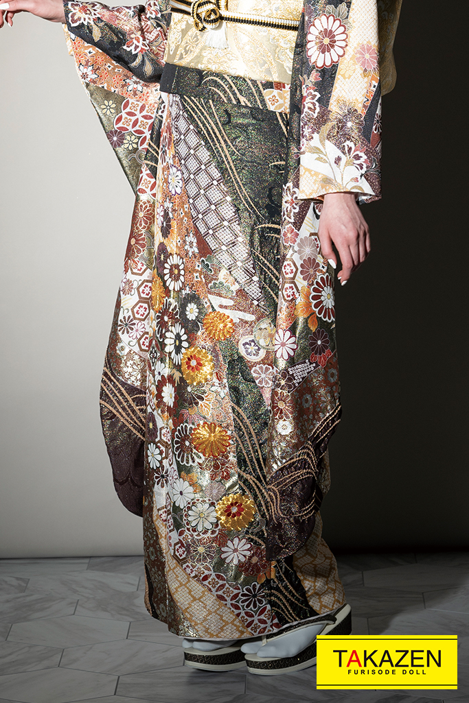 桂由美プレミアム 深緑 金駒刺繍 高級古典/華やか/シック/上品/可愛い