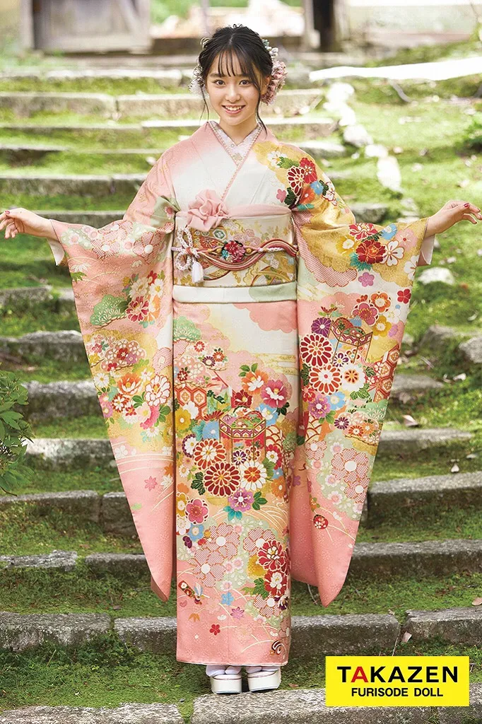 振袖フルセットますいわ屋 手染め 紋意匠 無地 成人式振袖 振袖 裄丈70