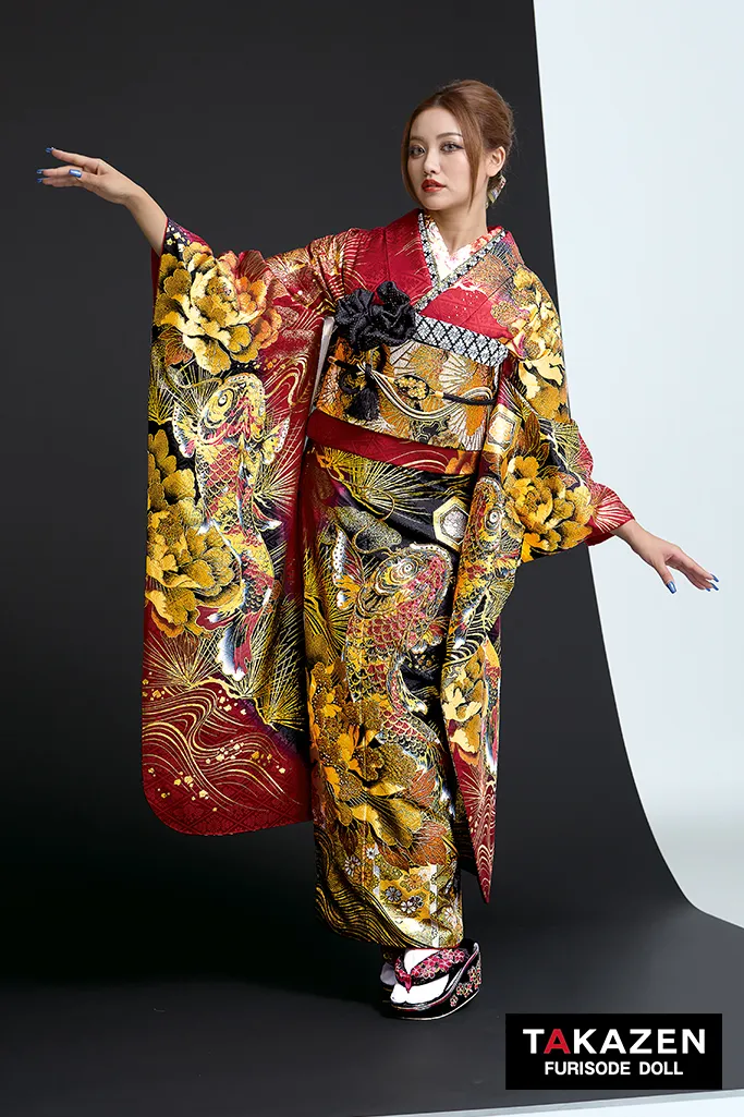 ジャパンモード 赤/金/ゴールド 錦鯉 いかつい 渋い 派手 目立つ