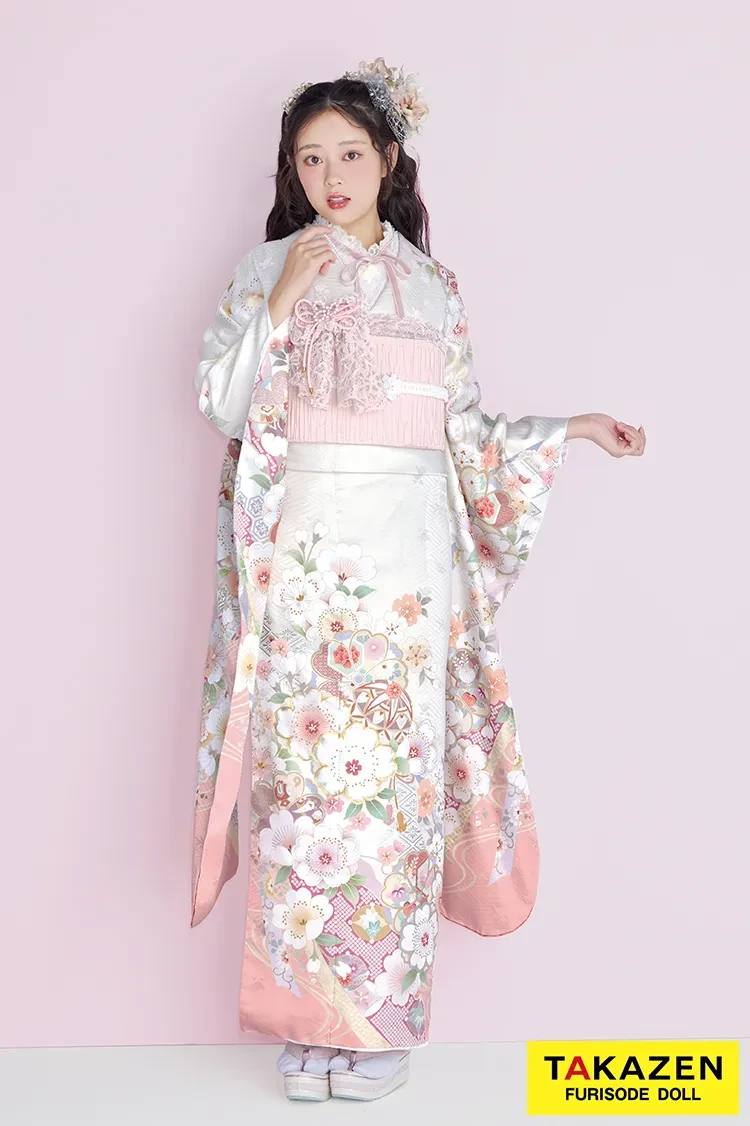 最新作くすみカラーガーリー ピンク 古典柄 かわいい おしゃれ