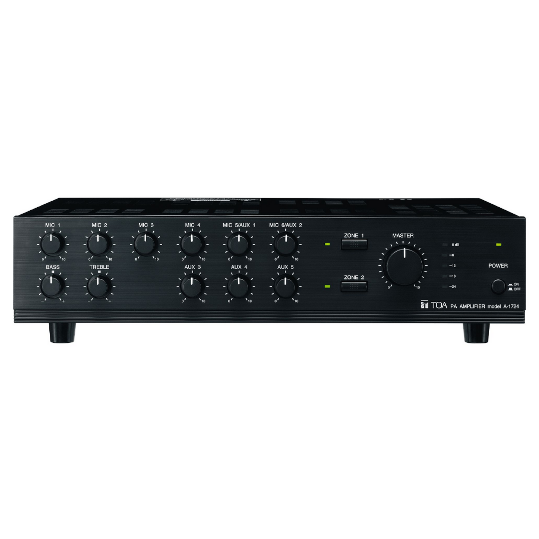 TOA A-1724 Mixer Amplifier 240W, 2 Zone - Talentz