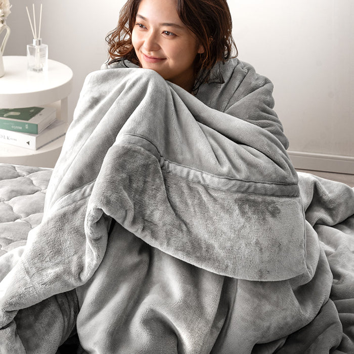 クリアランス】［ダブル］Toronel -トロネル- 2枚合わせ 毛布 襟付き