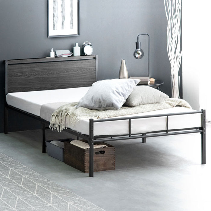 ダブル] ベッド マットレス付き ポケットコイルマットレス 22cm 頑丈