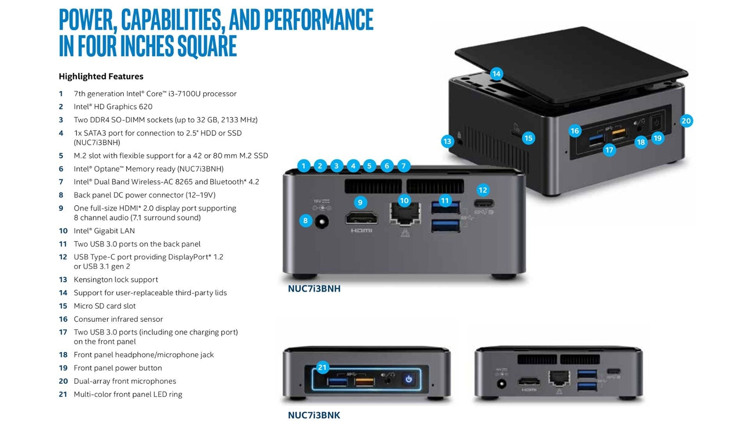 Order Intel NUC NUC7i3BNK Mini PCs | The Book PC