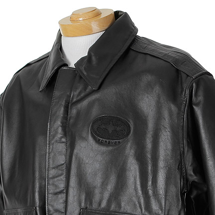 BATMAN FOREVER - Leather Crew Jacket | The Golden Closet