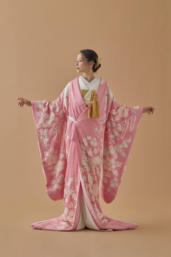 牡丹椿に藤桜｜白無垢・色打掛レンタルなら結婚式着物専門の【THE SHOP