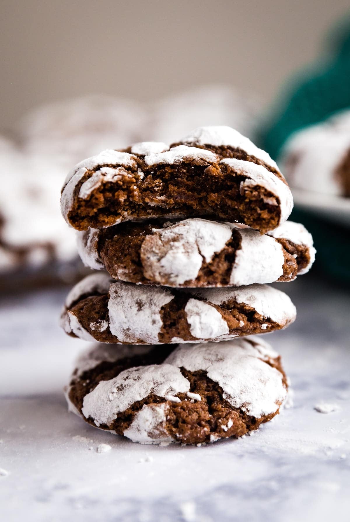 Crinkle Chocolate Cookies
