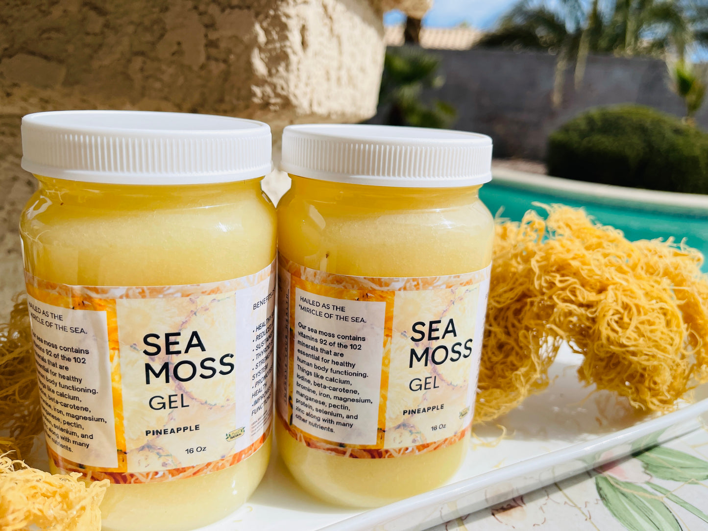 Sea Moss Gel Pineapple Flavored | 100% Natural Organic | Helps