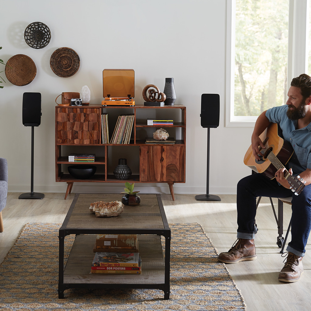 Sanus WSS52-B2 Wireless Speaker Stands Sonos Five ,Play5 -