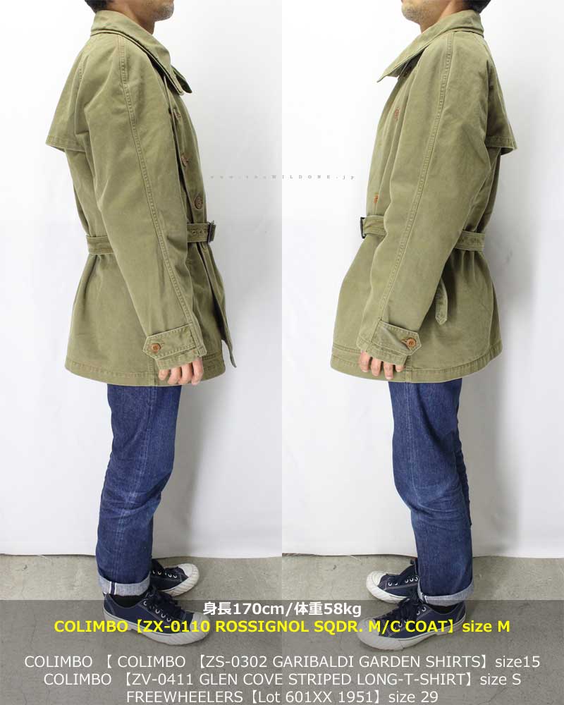 COLIMBO 【ZX-0110 ROSSIGNOL SQDR MOTORCYCLE COAT ＜OLIVE