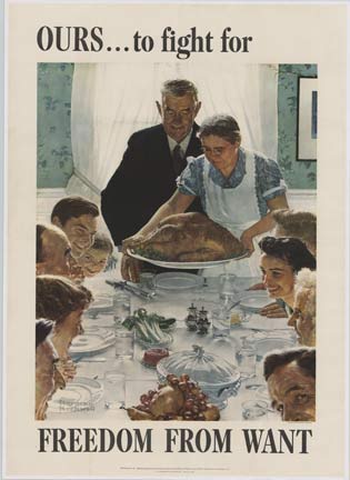 Freedom From Want (Large) | Norman Rockwell | The Vintage Poster
