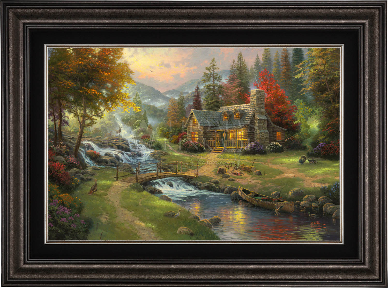 Mountain Paradise - Limited Edition Canvas – Thomas Kinkade Studios