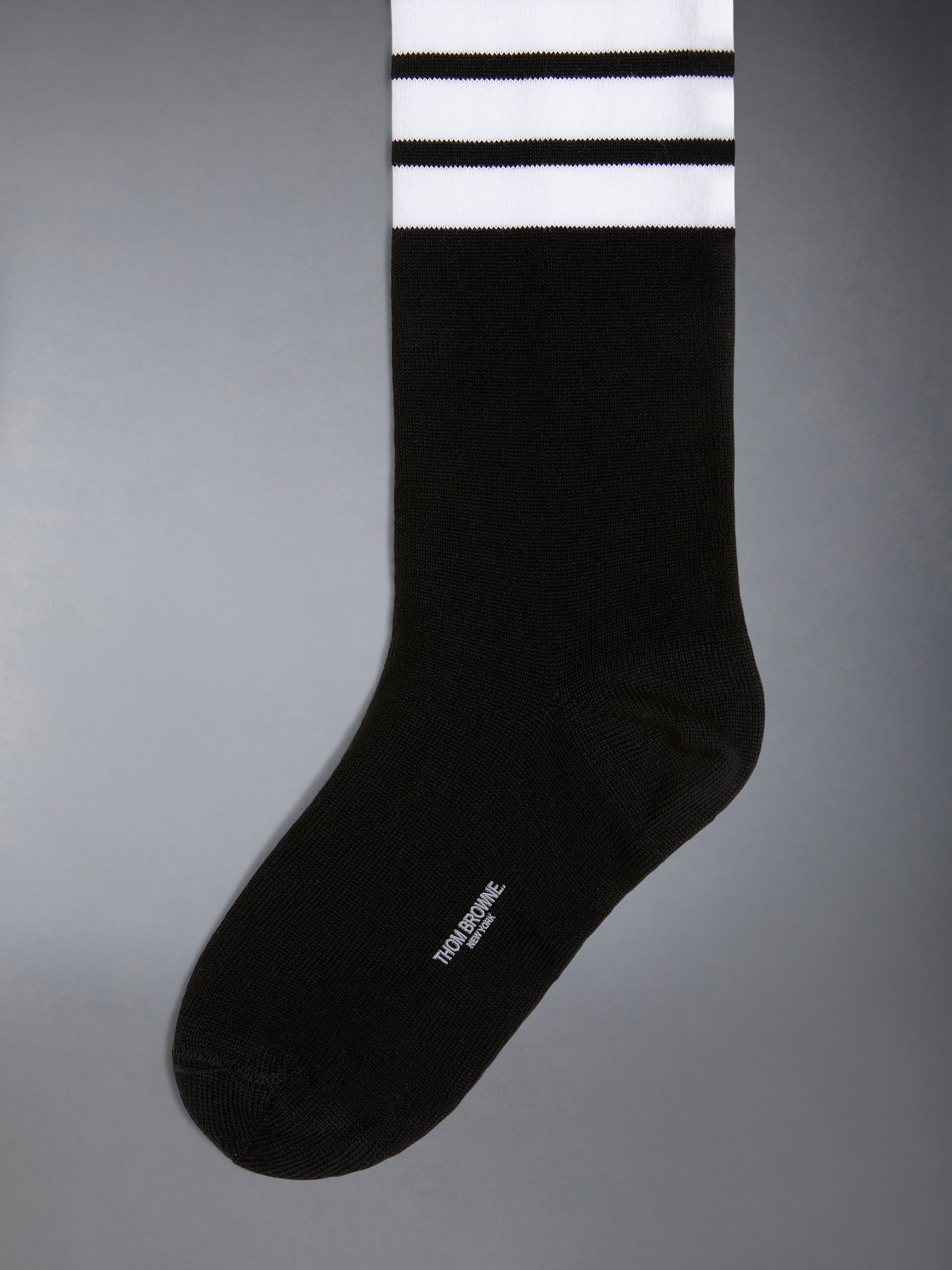 キッズ コットン 4-BAR ひざ丈ソックス | Thom Browne