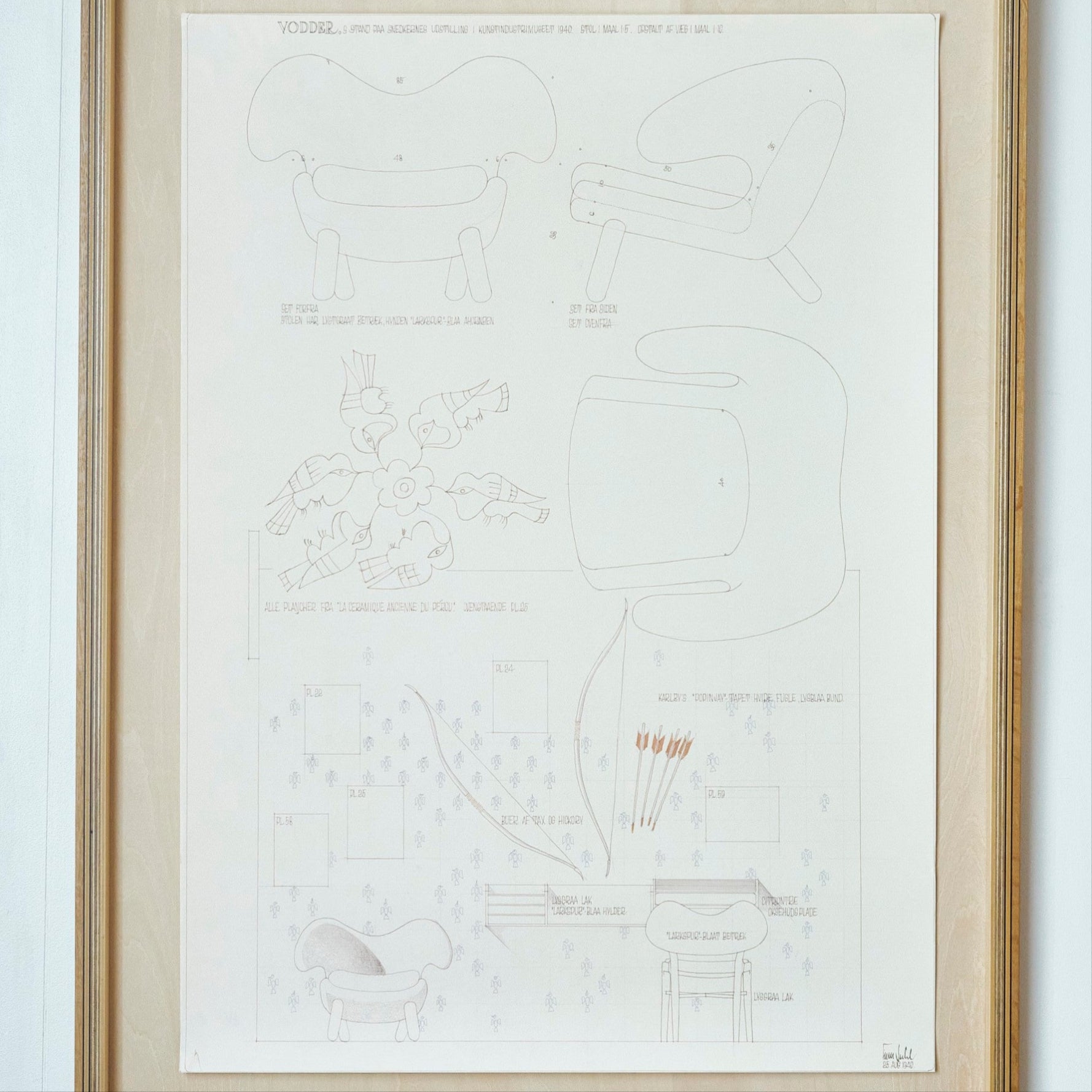 ポスターフレームセット | Finn Juhl | オーク | A1 – tiflo