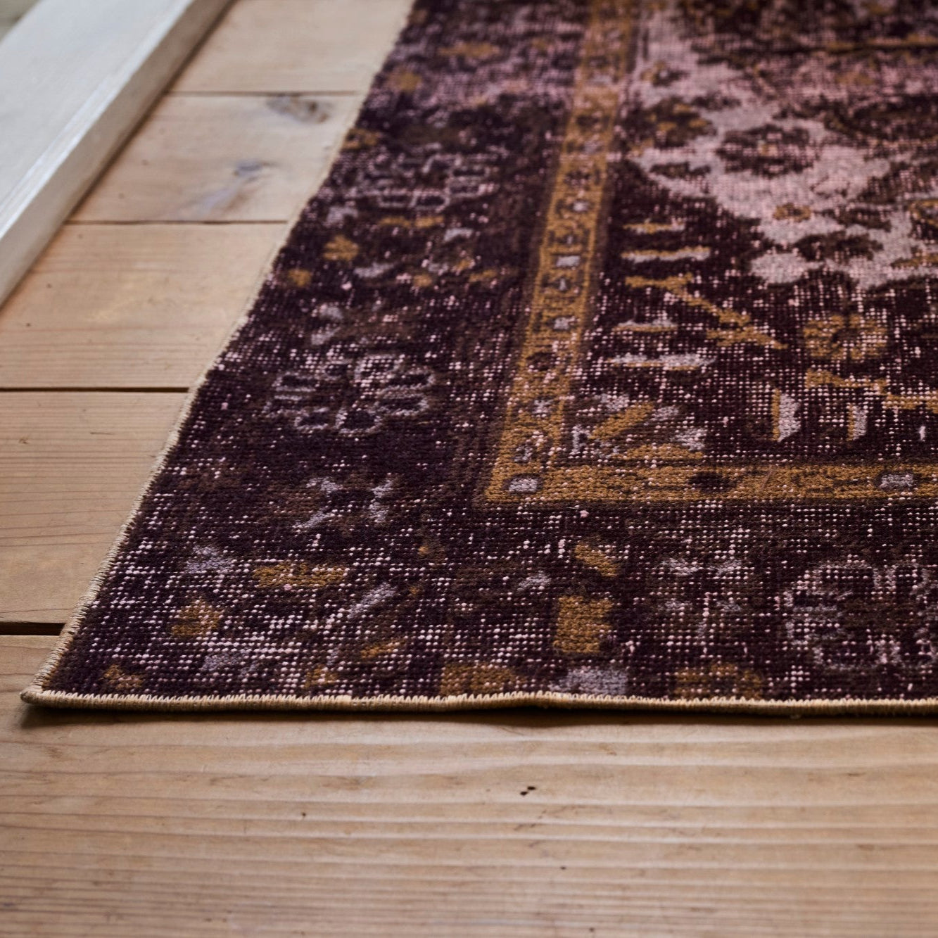 ヴィンテージラグ | トルコ・ドアサイズ No.03 | 赤紫色 | 84×43 – tiflo