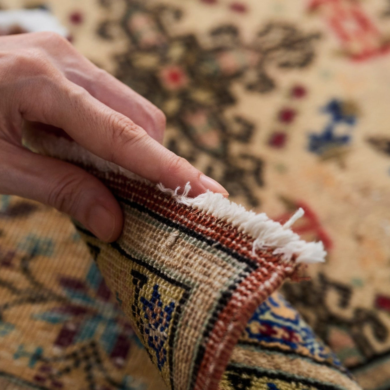 ヴィンテージラグ | トルコ・カイセリ No.01 | 黄色 | 223 × 146 – tiflo