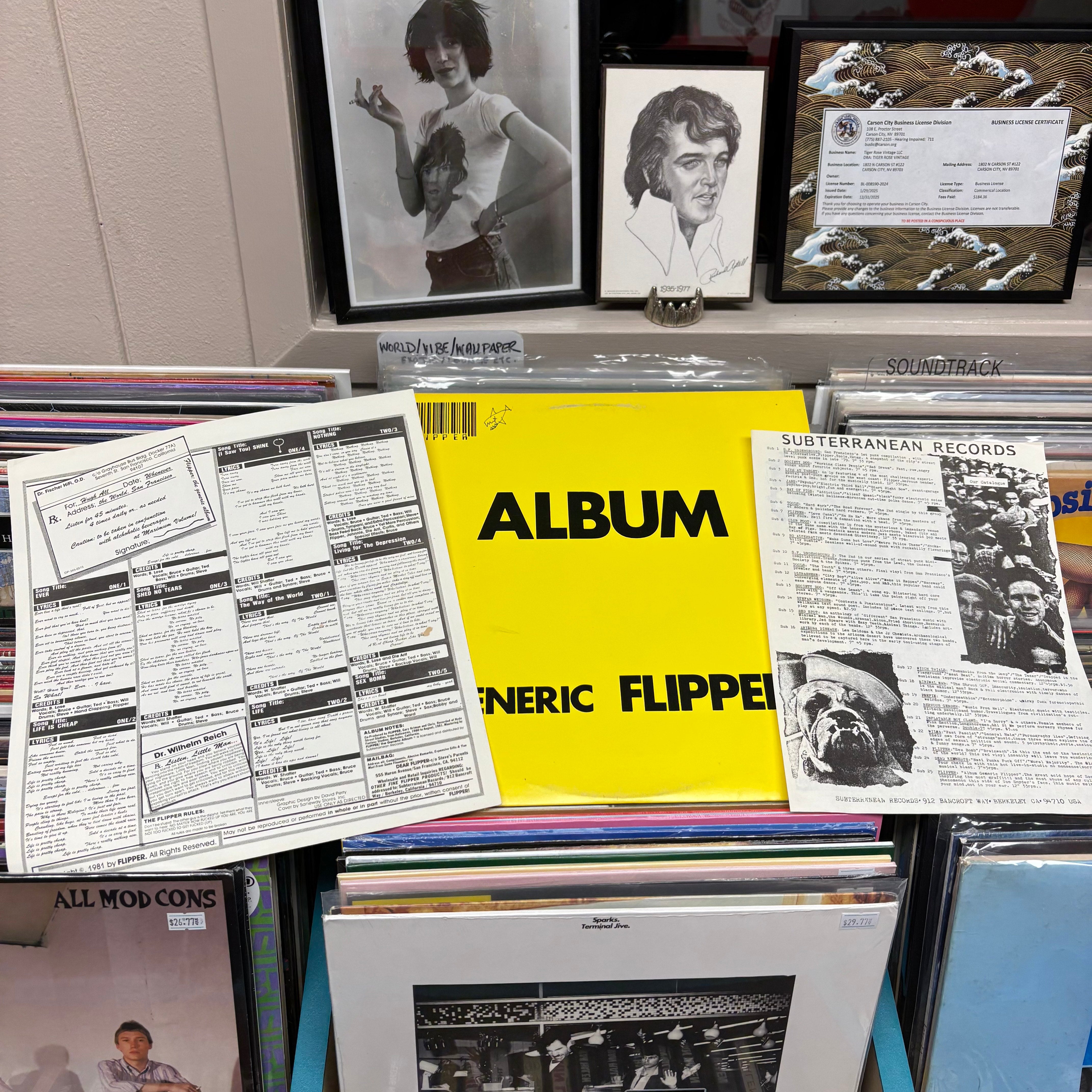 Flipper - ALBUM Generic FLIPPER – Tiger Rose Vintage & Vinyl