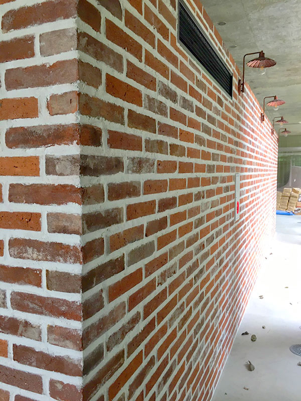 スライスレンガ 古煉瓦 赤大 内外ミックス 26969SJA | タイルライフ