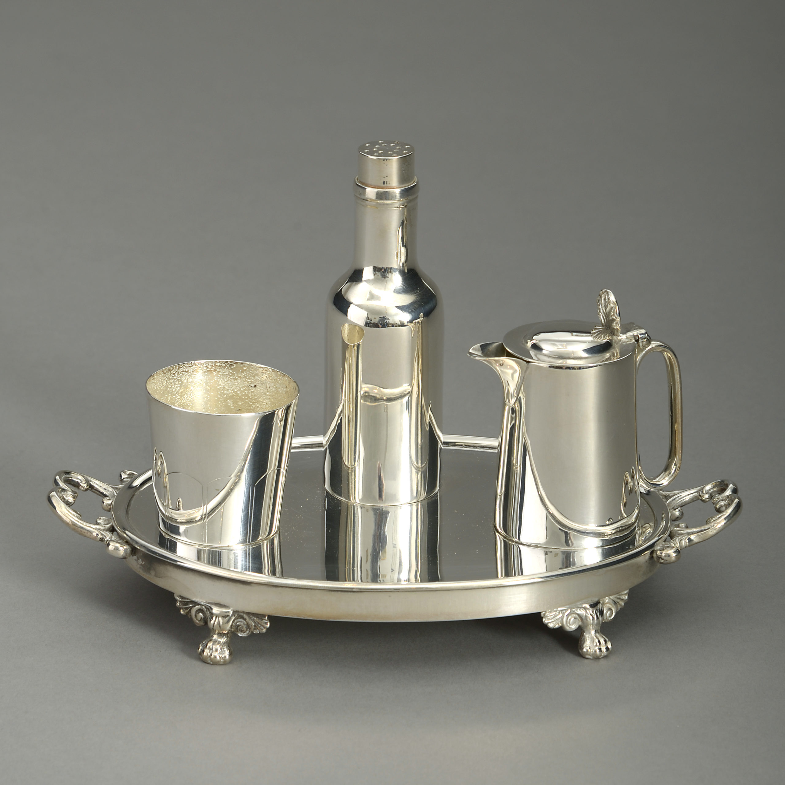 Victorian Period Mappin Brothers Silver-Plated Condiments Set