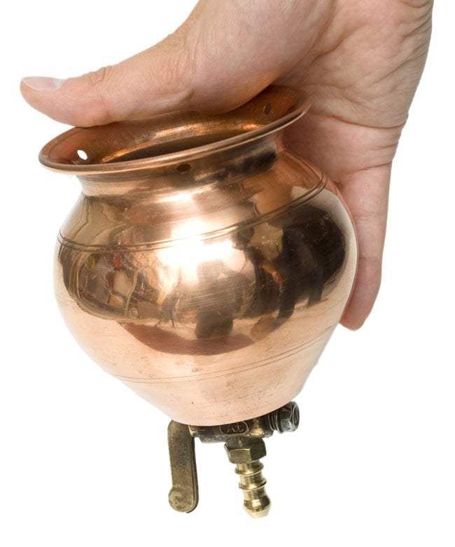 コック付きシロダーラ[高さ：約15cm x 横幅：10cm 容量：400ml