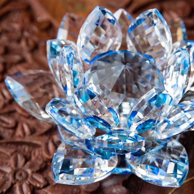 選べる3個セット】9cm 6色展開 クリスタルのロータス の通販