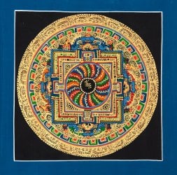 一点物〕タンカ - カーラチャクラマンダラ[25cm x 25cm] の通販