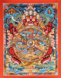 一点物〕タンカ - Wheel of existance 六道輪廻図[45x57cm] の通販