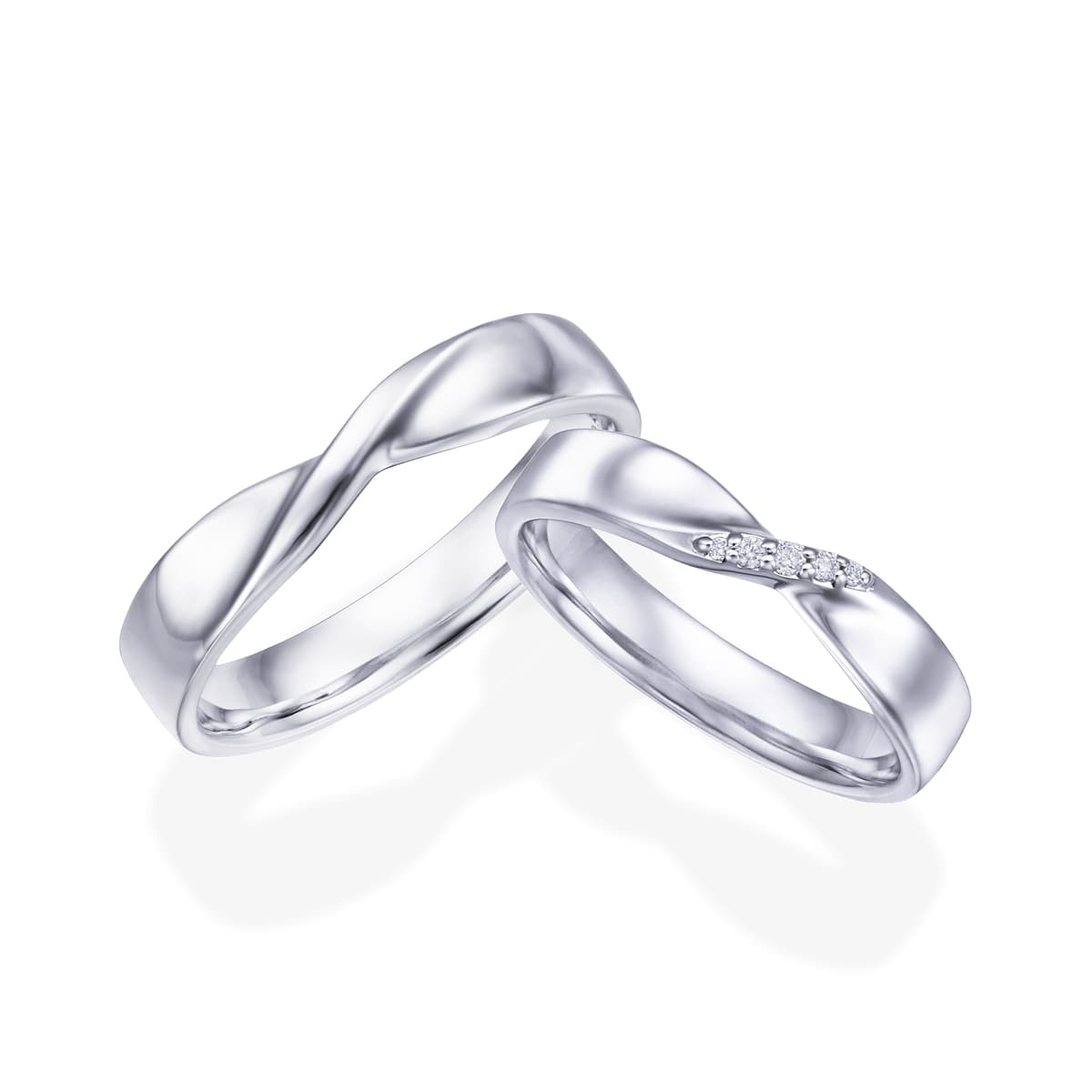 プラチナダイヤモンドマリッジリング(YFR643)|TSUTSUMI（ジュエリー