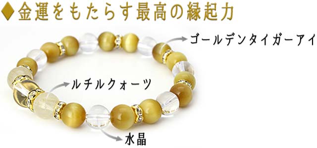 金運ブレスレット】ゴールデンタイガーアイ+ルチルクォーツ | 商品一覧