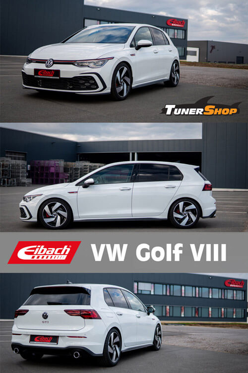 Eibach Pro-Kit and Sportline lowering springs for VW Golf VIII