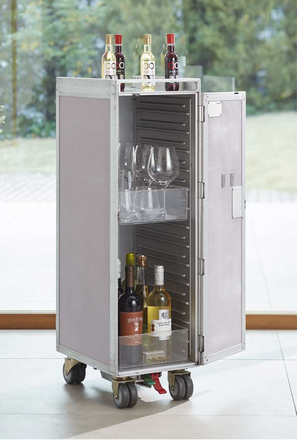 JAL機内に搭載されていたミールカート2種類、「JALショッピング」で