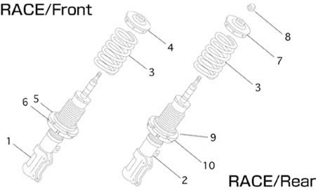 AE111 レース用車高調整式サスペンションキット | TRD