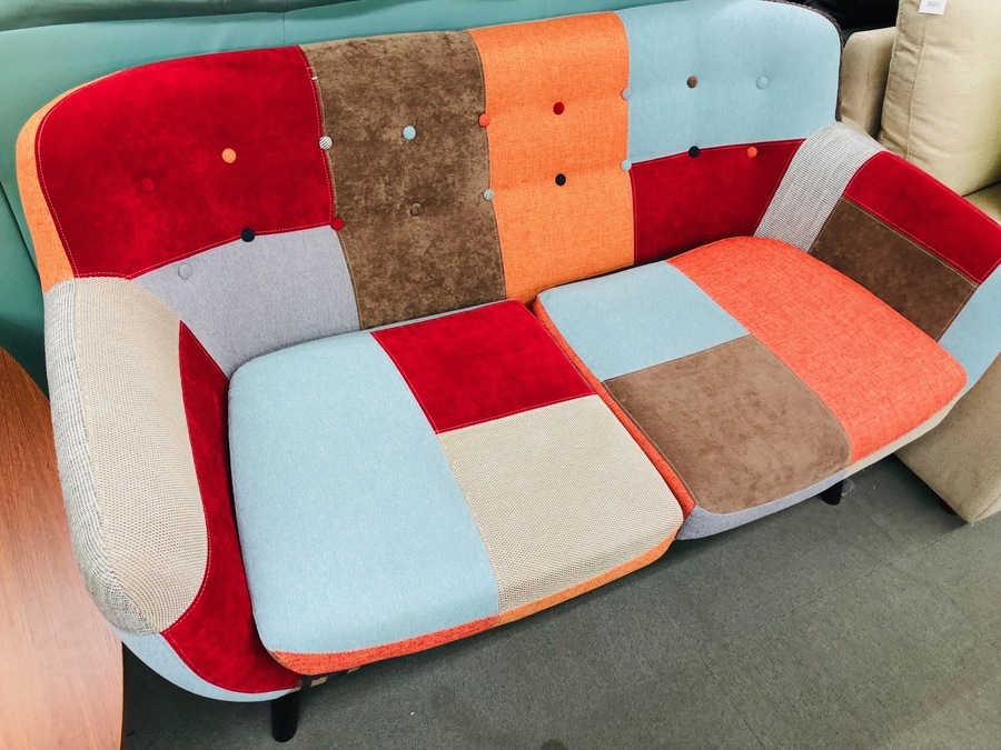 WEB販売中】廃盤希少！Francfrancパッチワーク2Pソファ(ナビア)買取