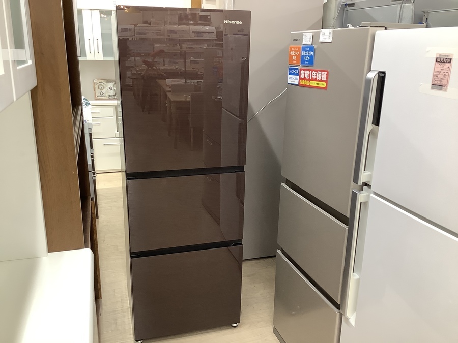 2018年式 282L Hisense 3ドア冷蔵庫 HR-G2801BR ハイセンス 3ドア冷凍
