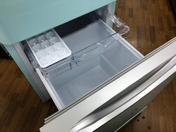 色味が可愛い♪アクアミント色2ドア冷蔵庫販売中です。【鎌ヶ谷店