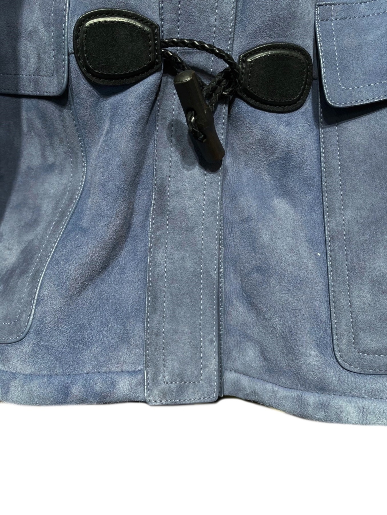 中古・古着通販】GUCCI (グッチ) ムートンダッフルコート スカイブルー