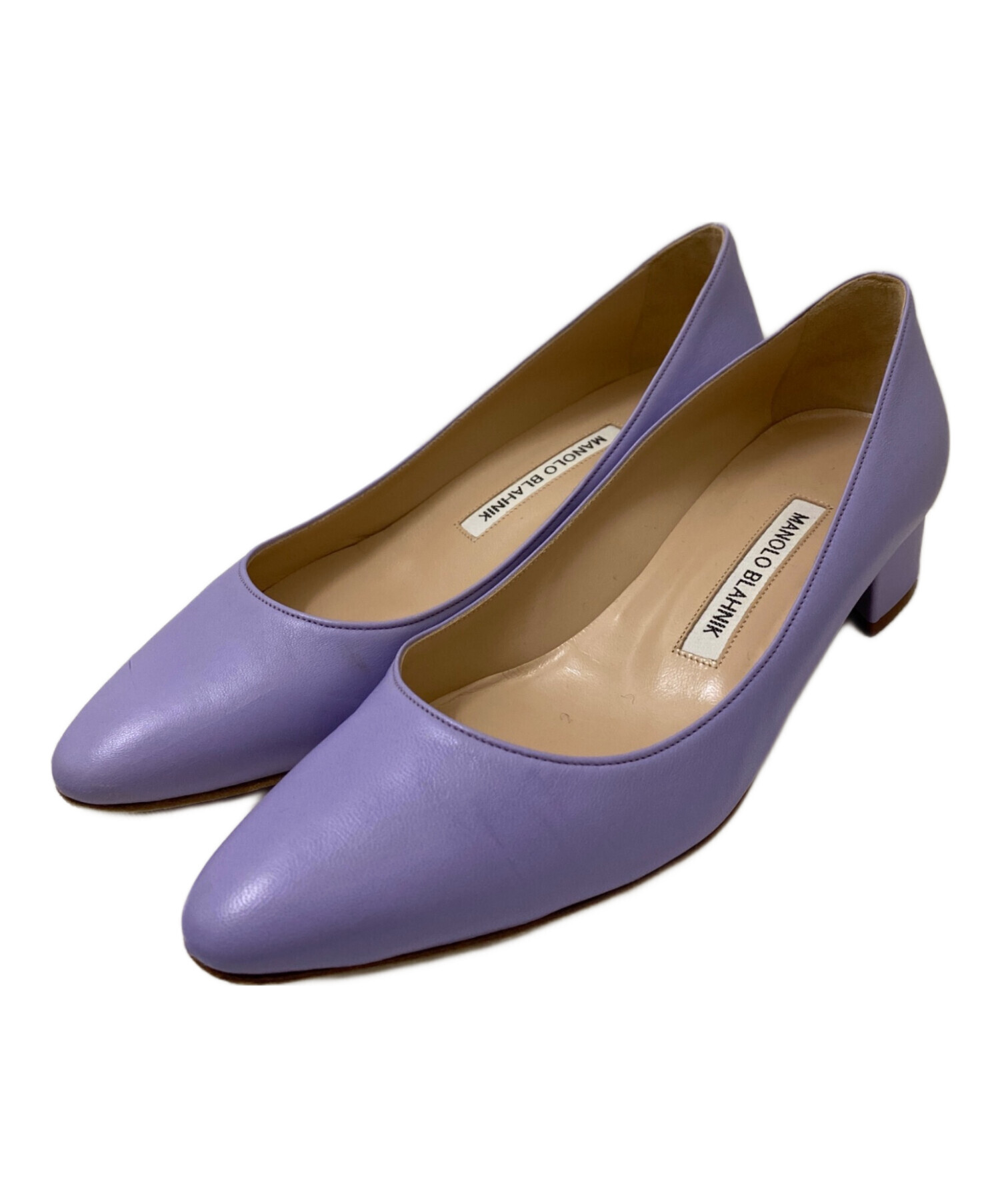 中古・古着通販】Manolo Blahnik (マノロブラニク) レザーパンプス