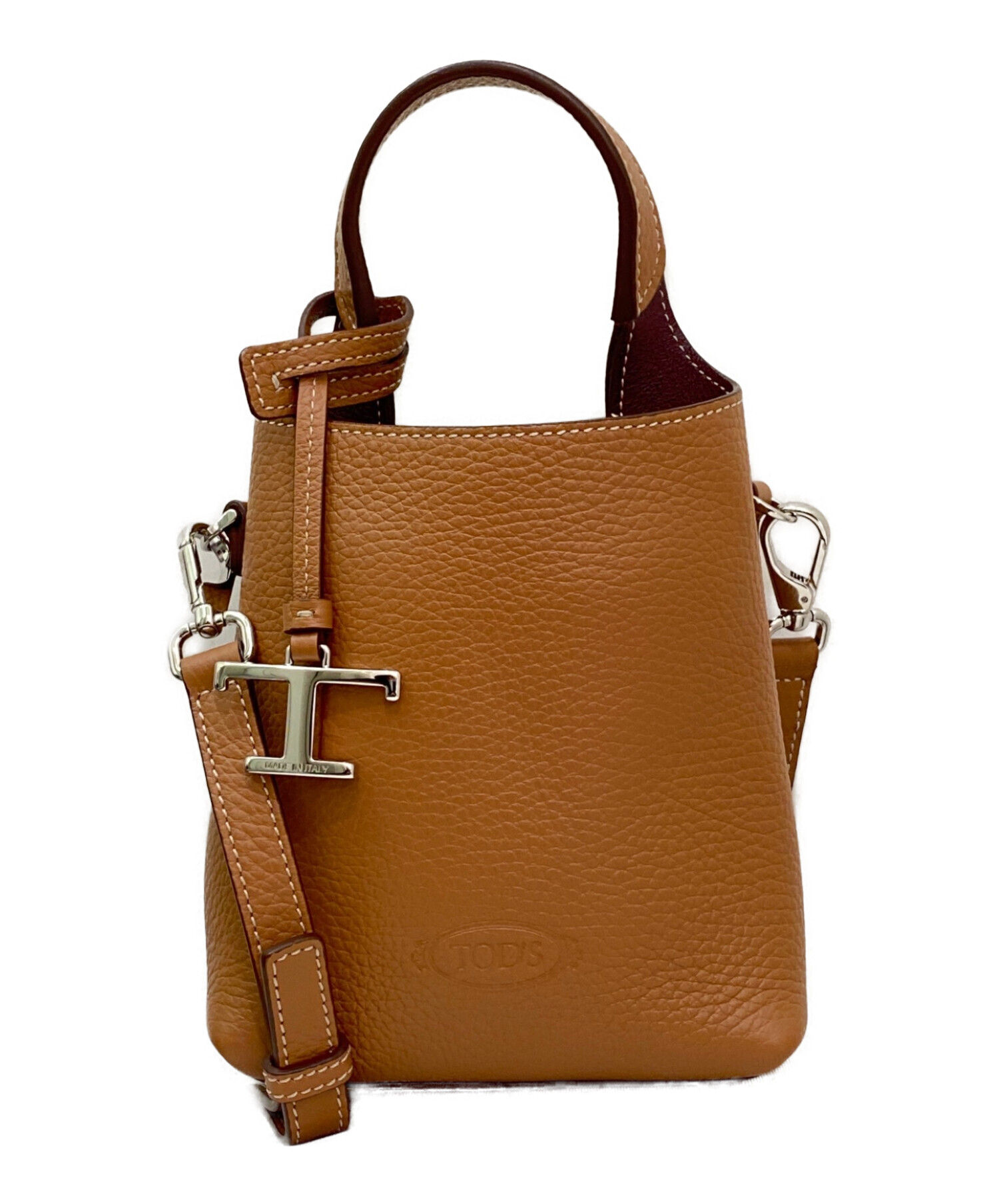 中古・古着通販】TOD'S (トッズ) レザー バッグ マイクロ ブラウン