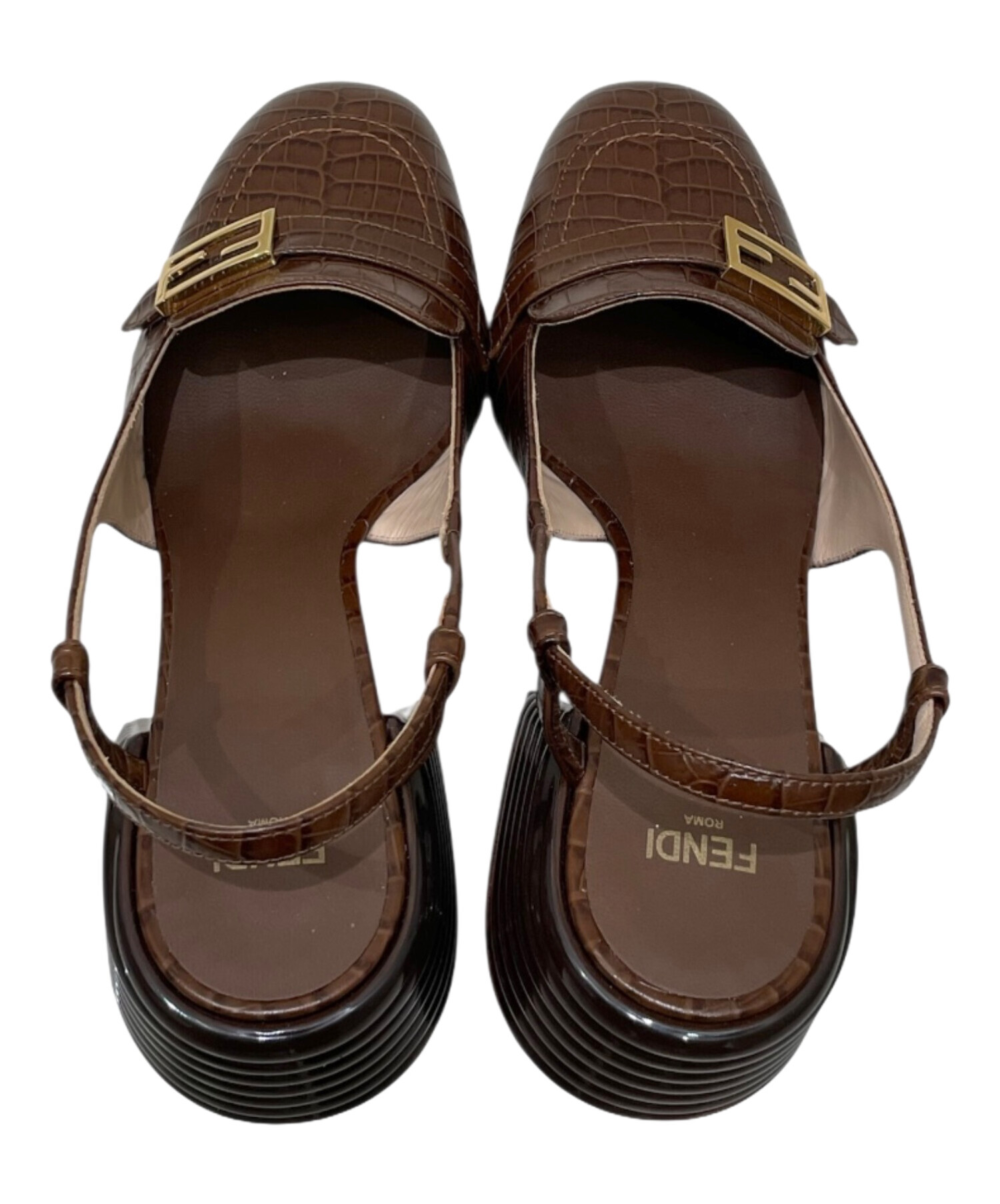 中古・古着通販】FENDI (フェンディ) チャンキーソールローファー