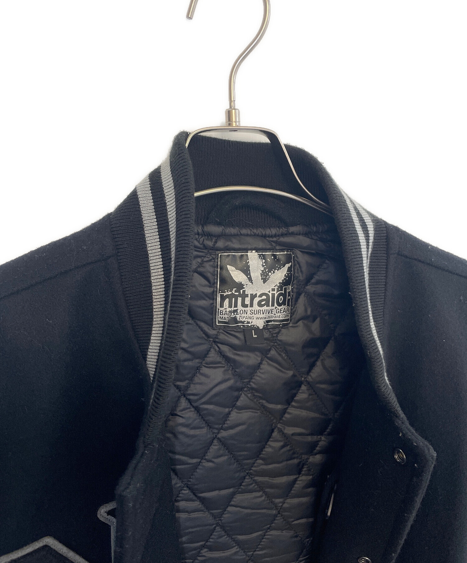 中古・古着通販】NITRAID (ナイトレイド) スタジャン ブラック サイズ