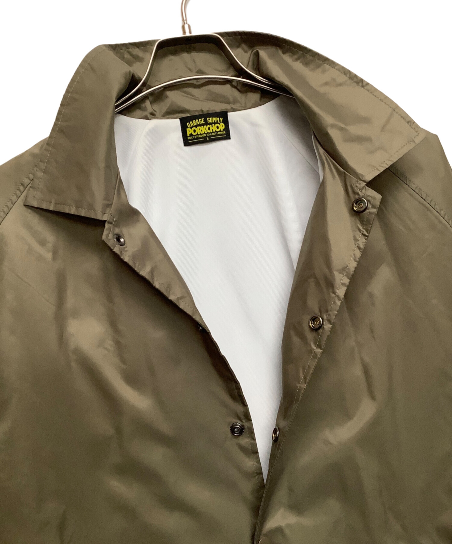 中古・古着通販】PorkChop (ポークチョップ) コーチジャケット カーキ