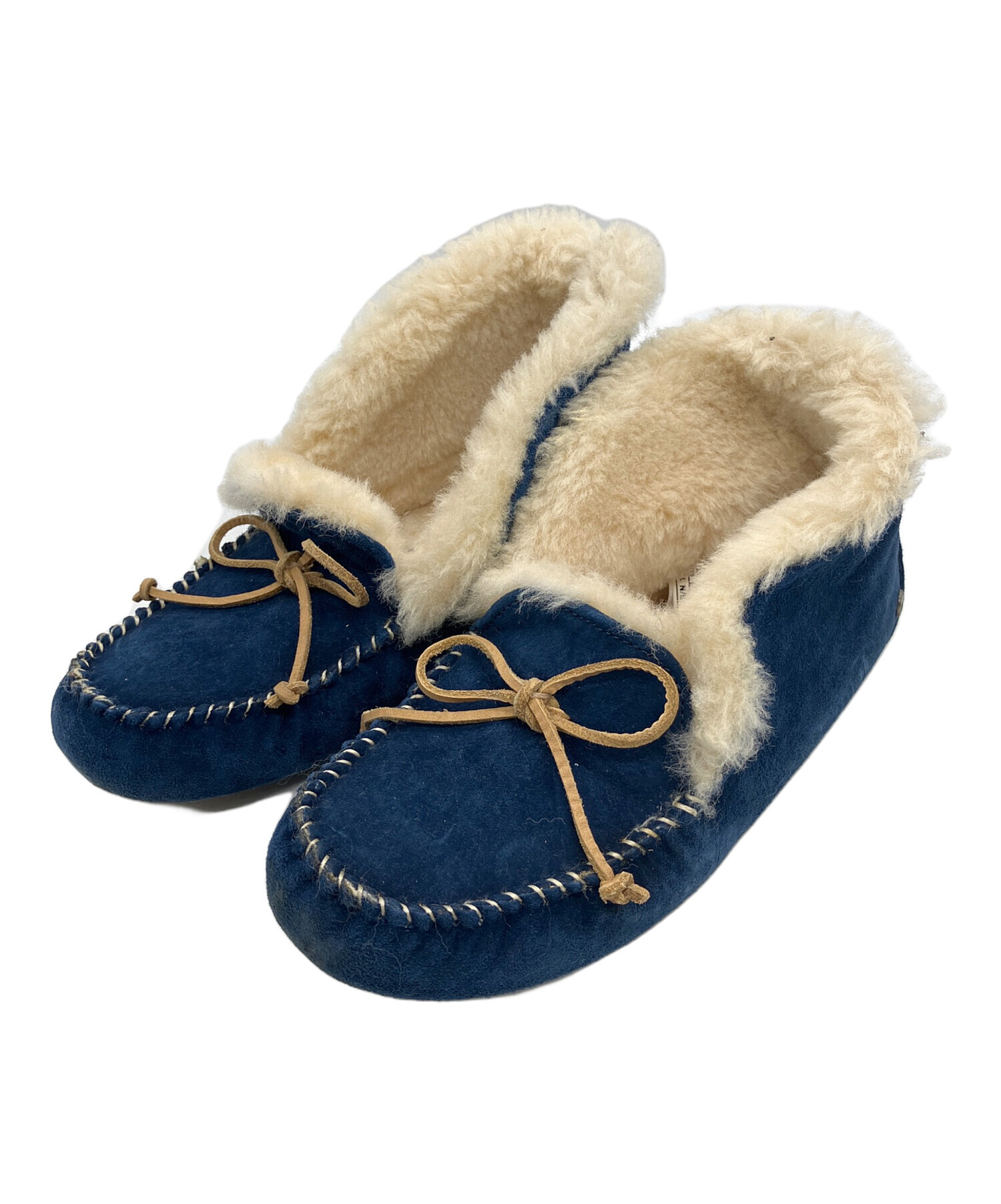 中古・古着通販】UGG (アグ) モカシンシューズ ブルー サイズ:25cm