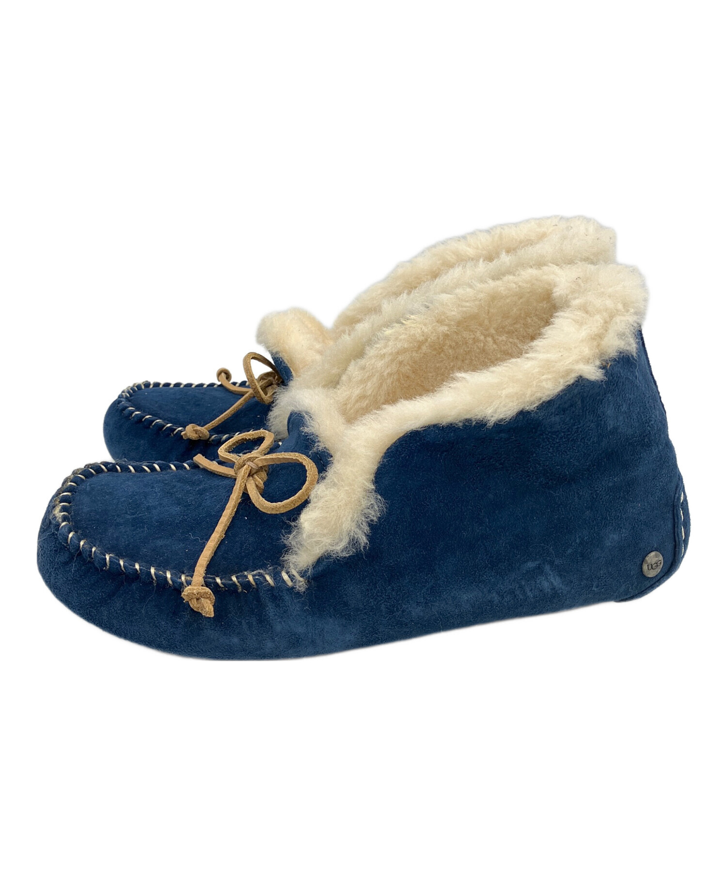 中古・古着通販】UGG (アグ) モカシンシューズ ブルー サイズ:25cm