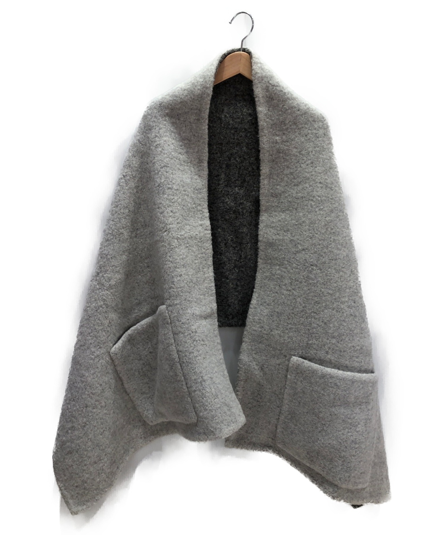 中古・古着通販】HERMES (エルメス) ポケット付きオーバーストール