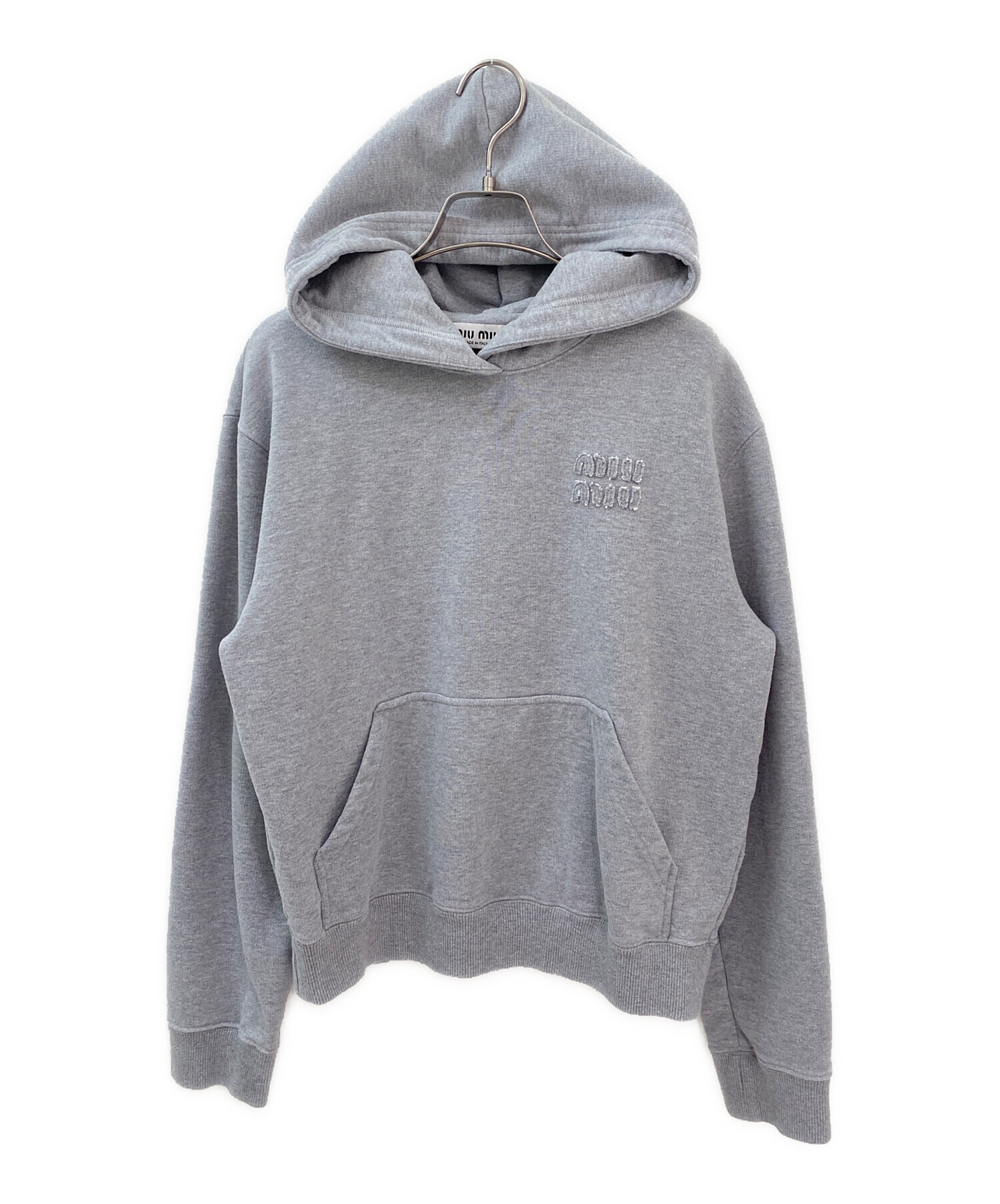 中古・古着通販】MIU MIU (ミュウミュウ) ロゴパーカー グレー サイズ
